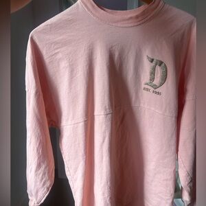 Disneyland Pink Long Sleeve Shirt with Glitter Logo